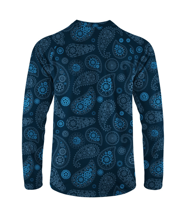 Orionride Vintage Cashew Flower Long Sleeve Downhill Jersey