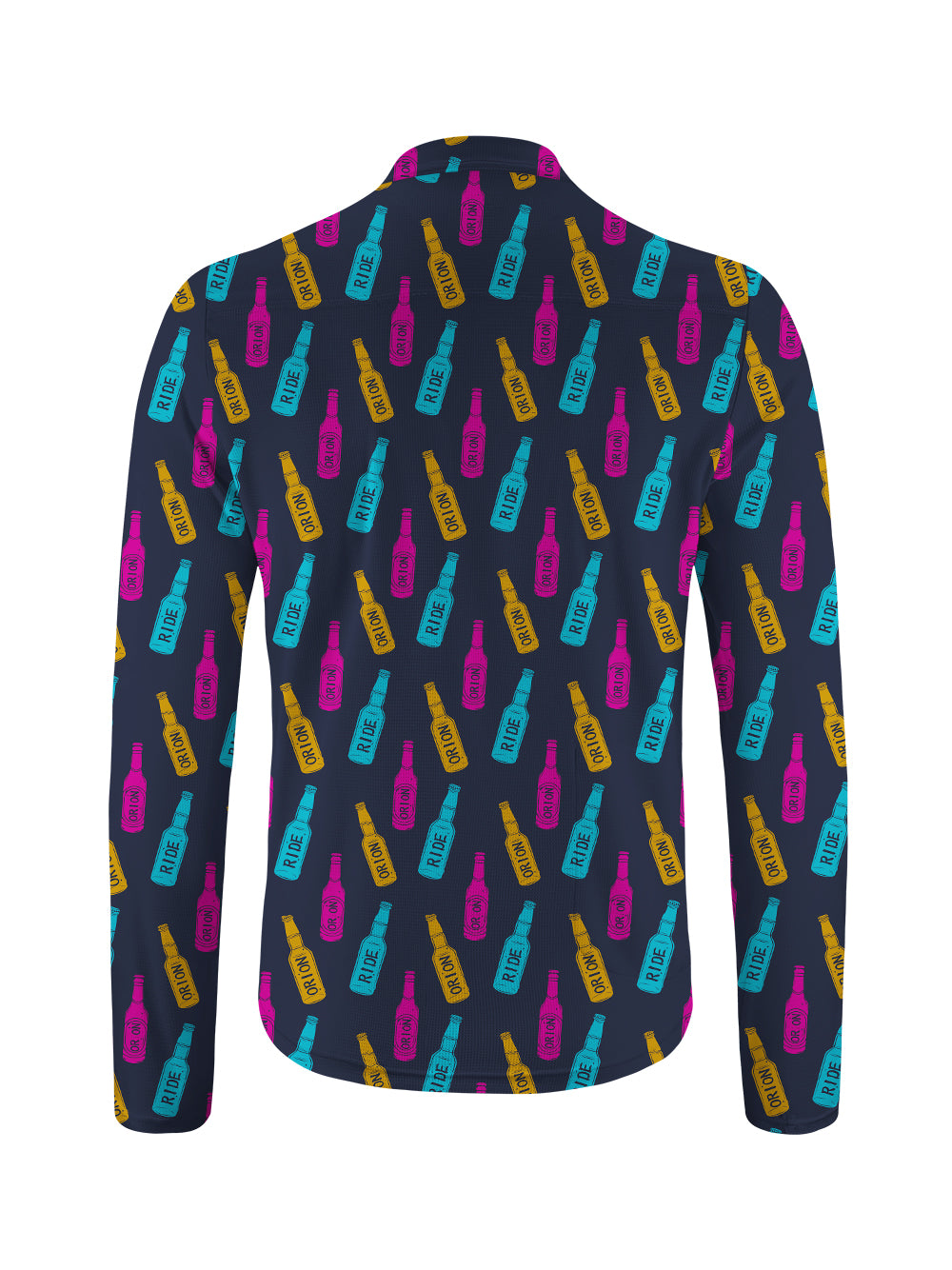 Orionride Bicycle Beer Long Sleeve Half Zipper Mountain Bike Jersey