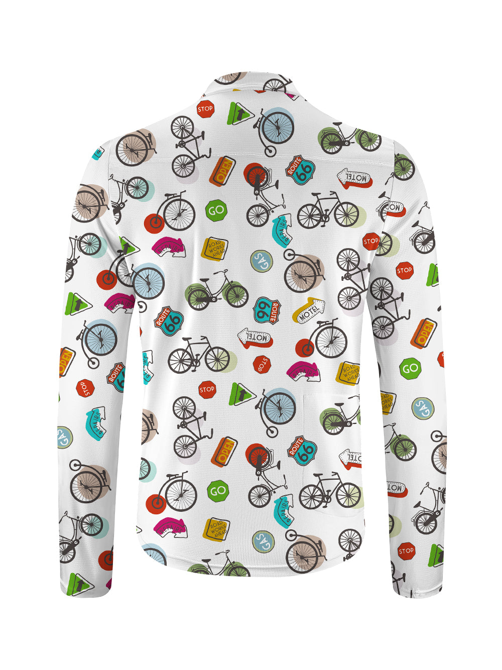 Orionride Go Ride A Bike Long Sleeve Half Zipper Mountain Bike Jersey