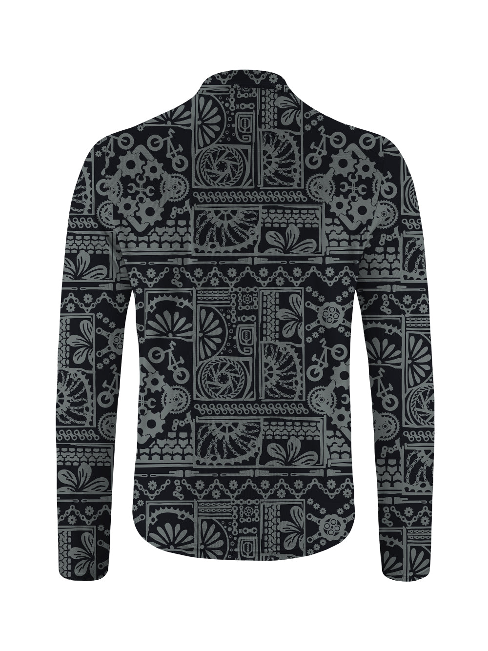Orionride Parts House Long Sleeve Half Zipper Mountain Bike Jersey
