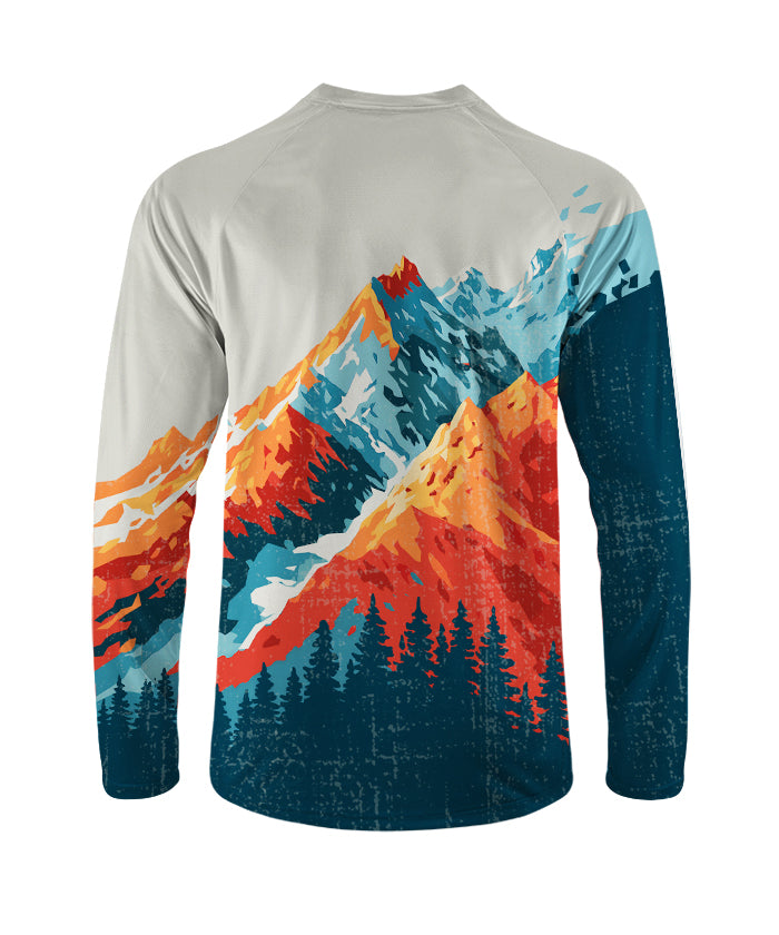 Orionride Painted Peaks Long Sleeve Downhill Jersey
