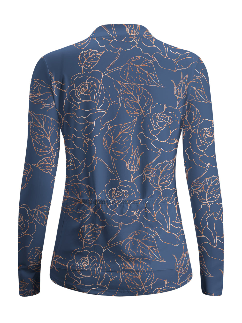 Orionride Golden Rose Women's Quarter Zipper Long Sleeve Jersey