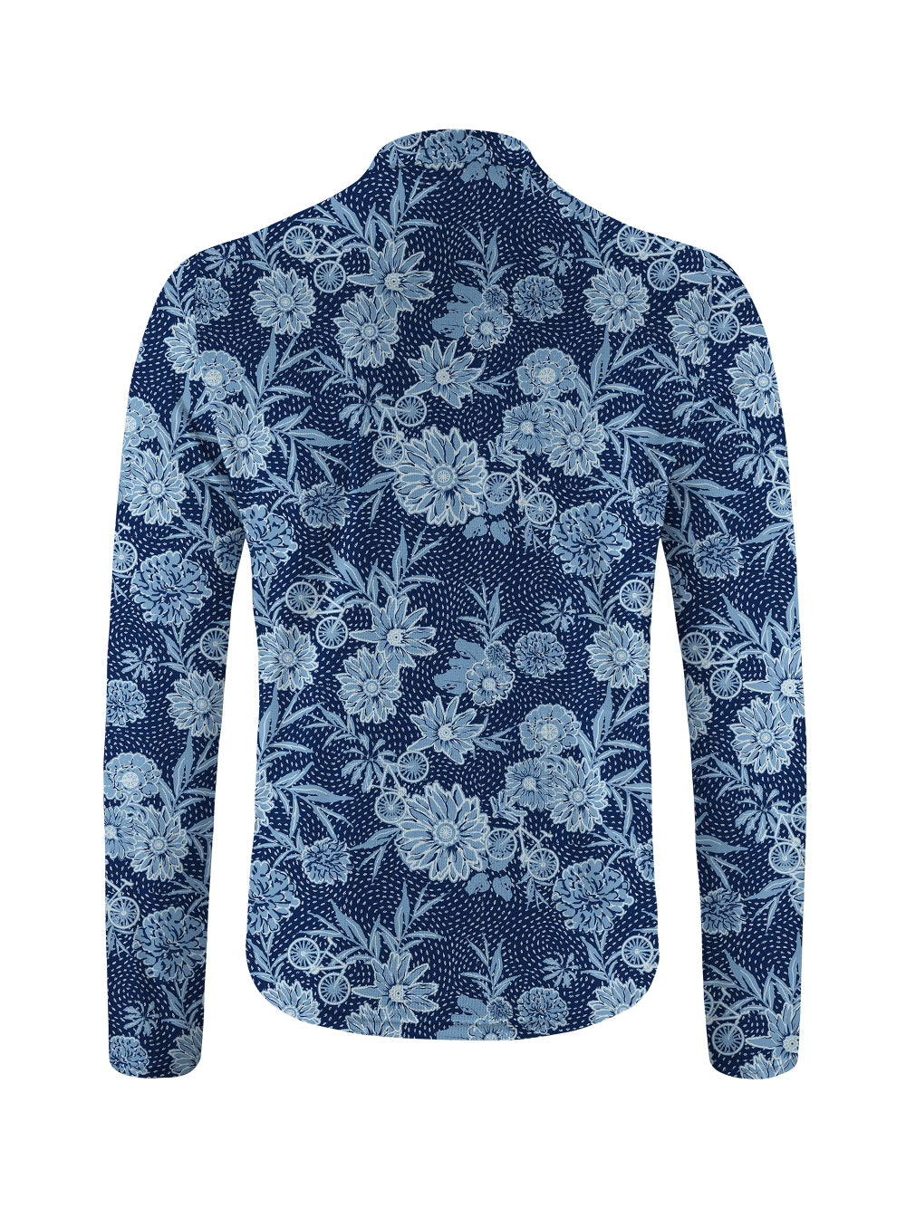 Orionride Flower Room Long Sleeve Half Zipper Mountain Bike Jersey