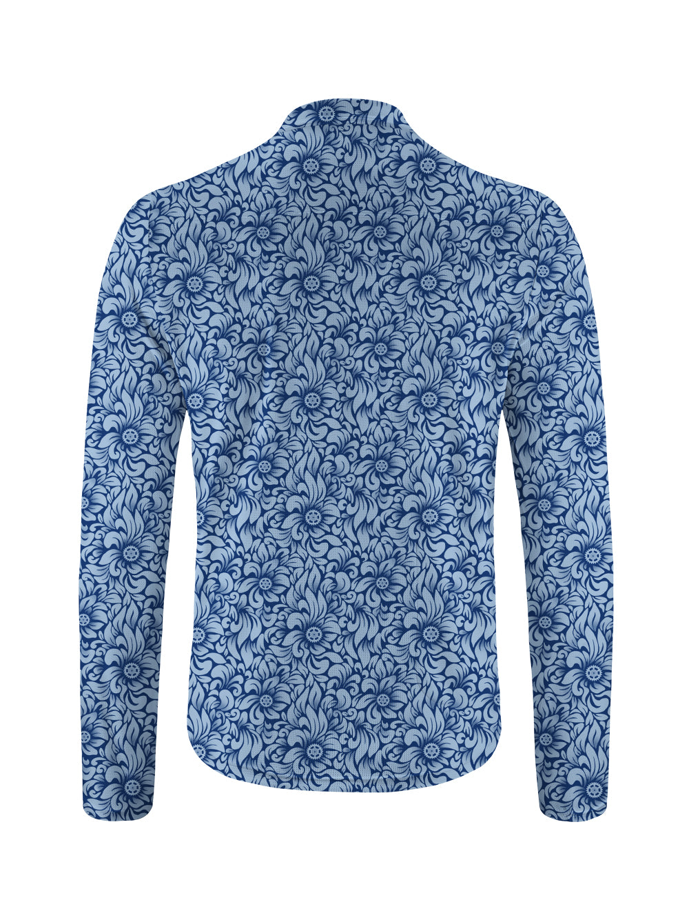 Orionride Swaying Flowers Long Sleeve Half Zipper Mountain Bike Jersey