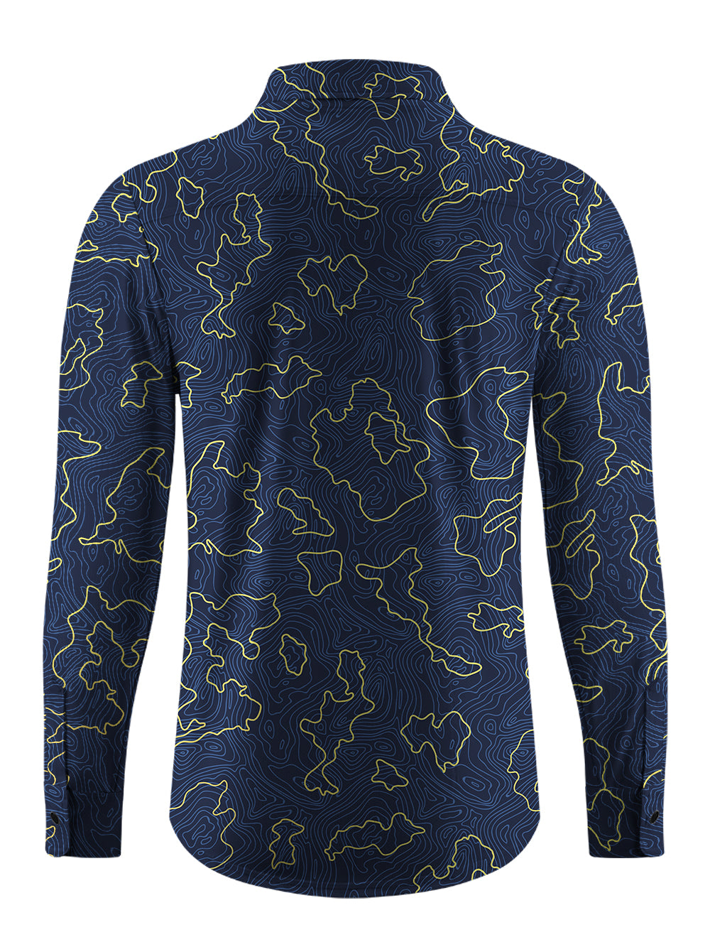 Orionride Contour Tiling Men's Stretchy Breathable Long Sleeve Gravel Shirt