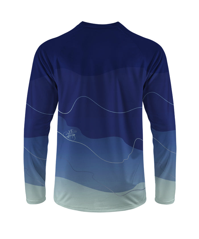 Orionride Gradient Contour Long Sleeve Downhill Jersey