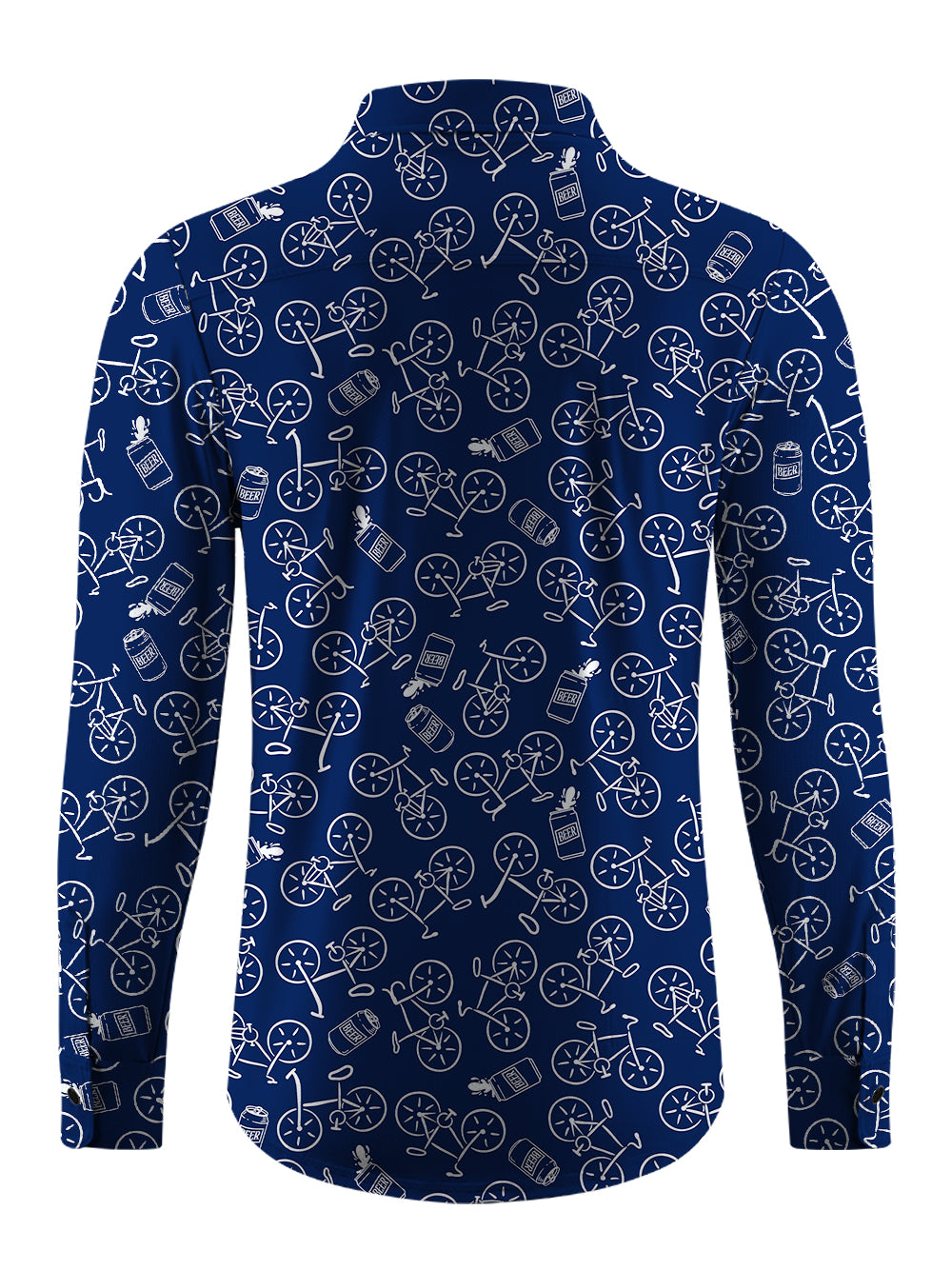 Orionride Beer Bike Men's Stretchy Breathable Long Sleeve Gravel Shirt