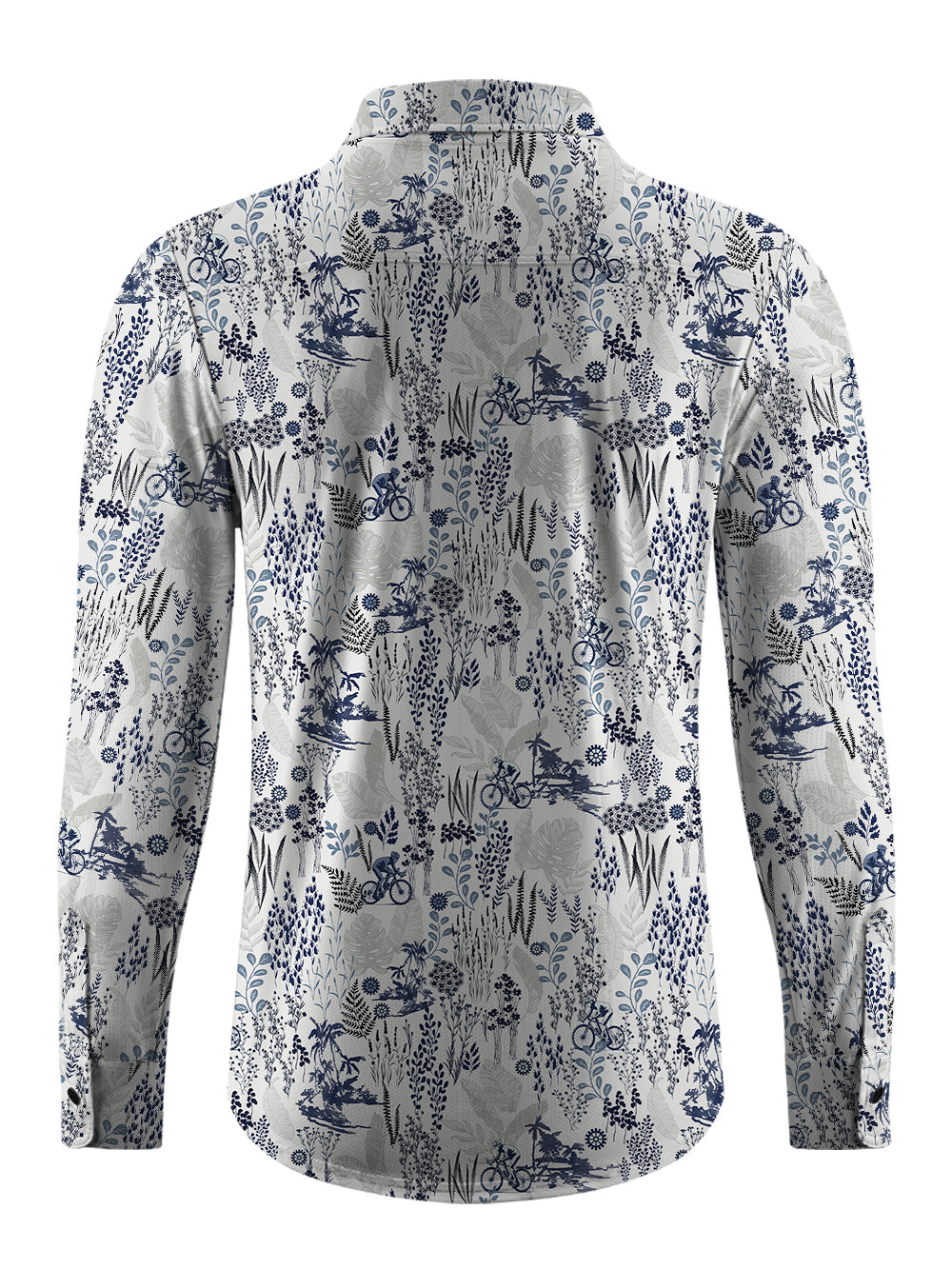 Orionride Dense Forest Men's Stretchy Breathable Long Sleeve Gravel Shirt