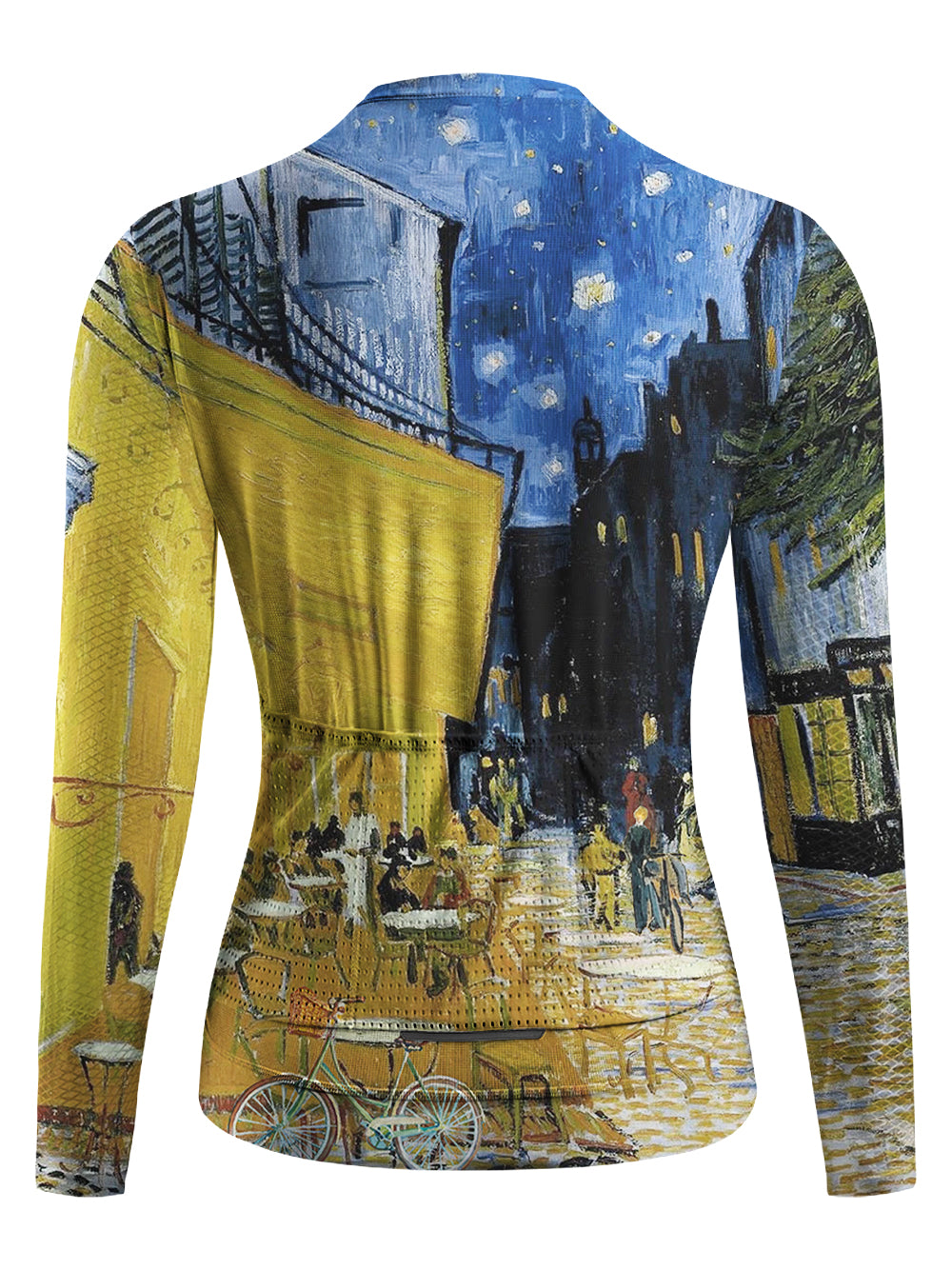 Orionride Van Gogh Clock Women's Long Sleeve Cycling Jersey