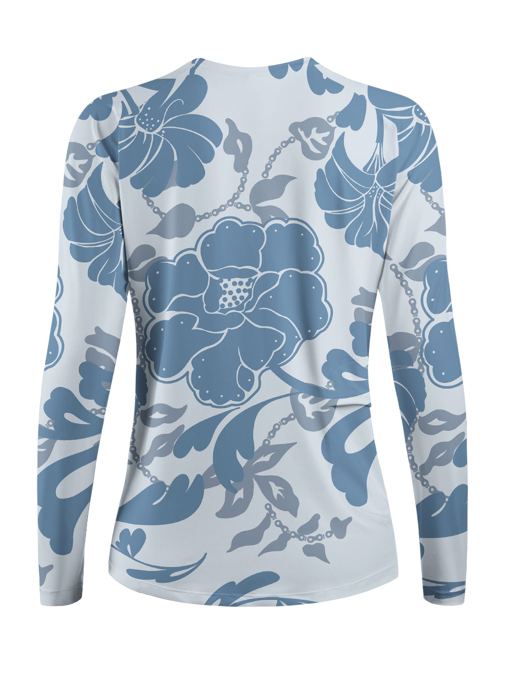 Orionride Blue Floral Women's Quick Dry Downhill Jersey