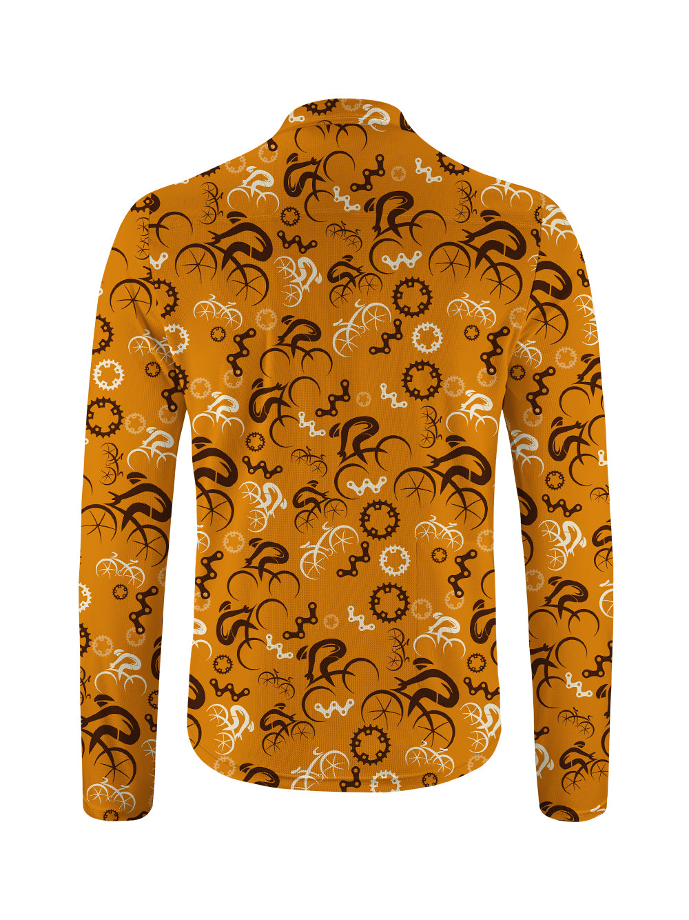 Orionride Abstract Cyclist Long Sleeve Half Zipper Mountain Bike Jersey