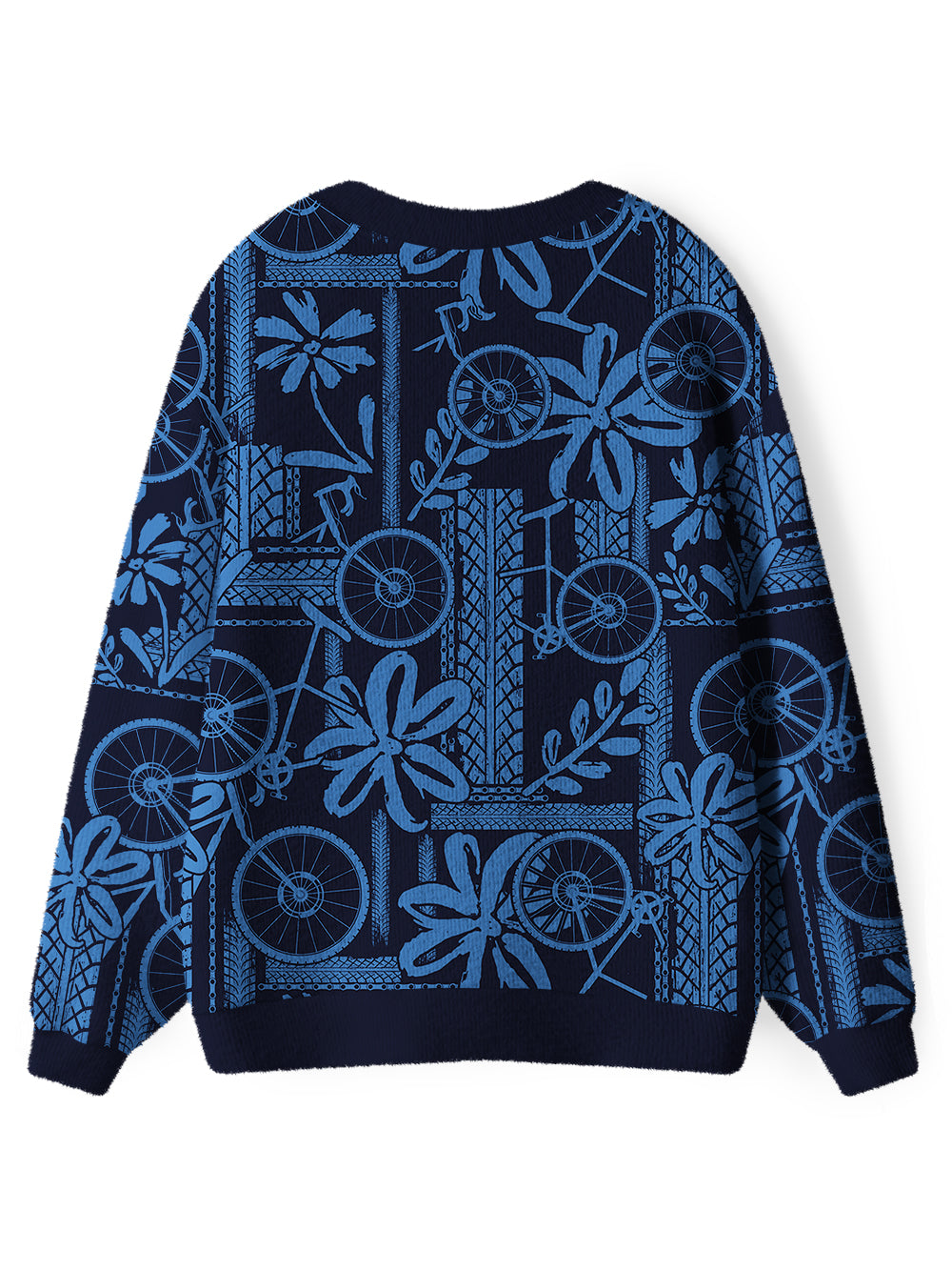 Orionride Wheel Marks Men's Cardigan Knit Sweaters