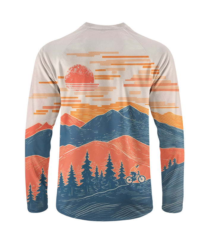 Orionride Greeting The Sunrise Long Sleeve Downhill Jersey