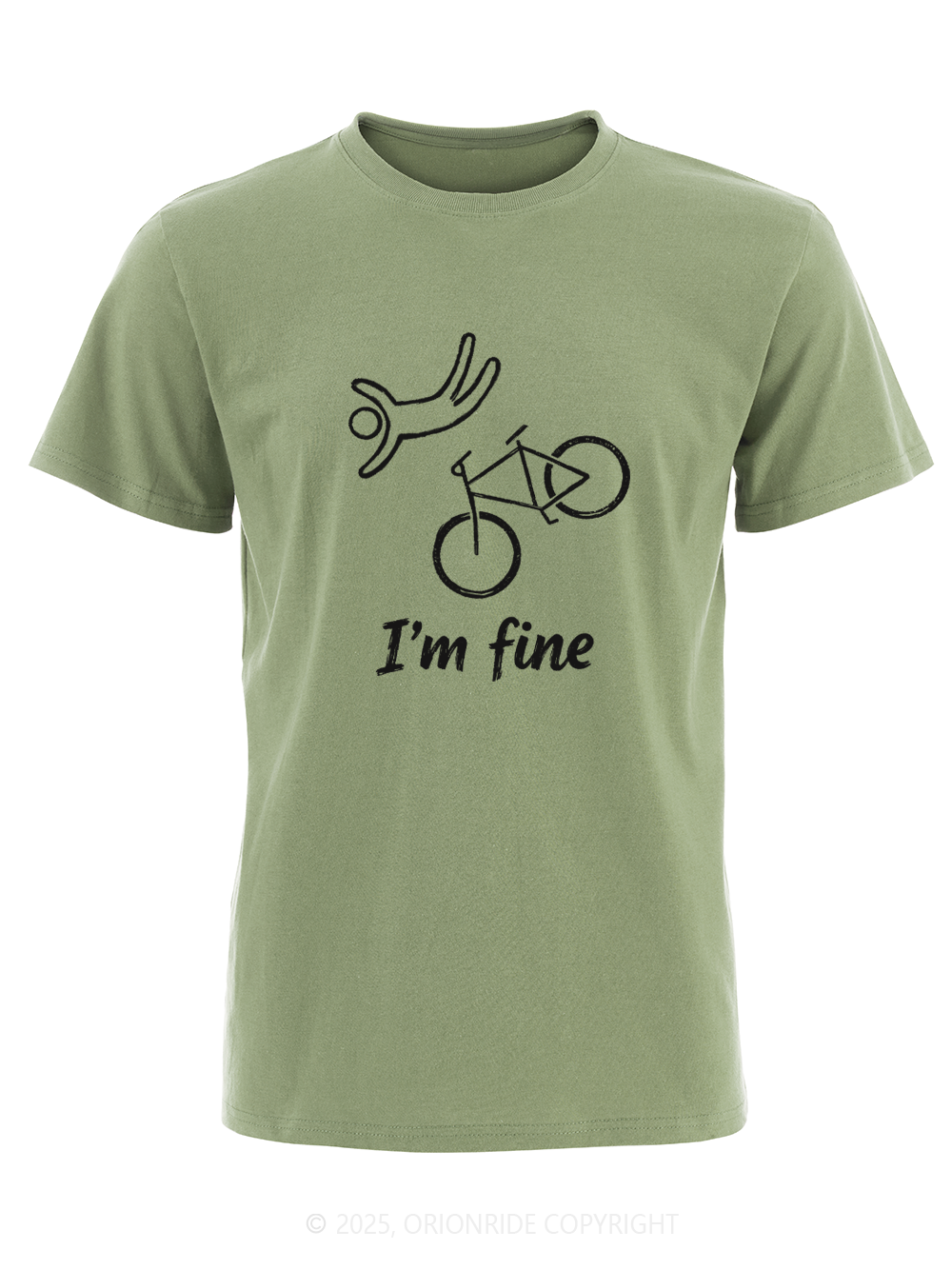Orionride I'm Fine Short Sleeves Bike T-Shirt