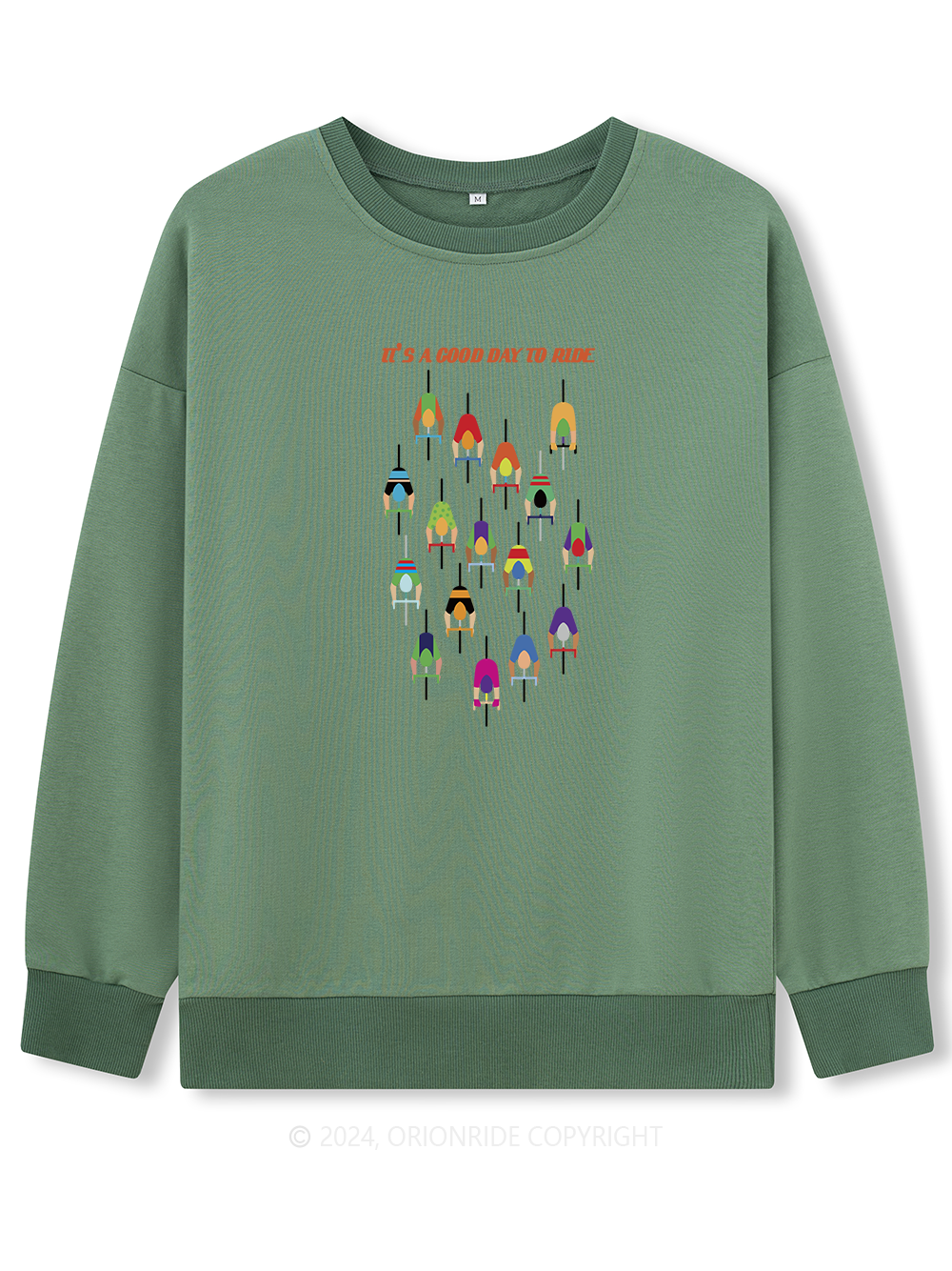 Orionride Long Sleeves Good Day to Ride Bike Sweatshirts