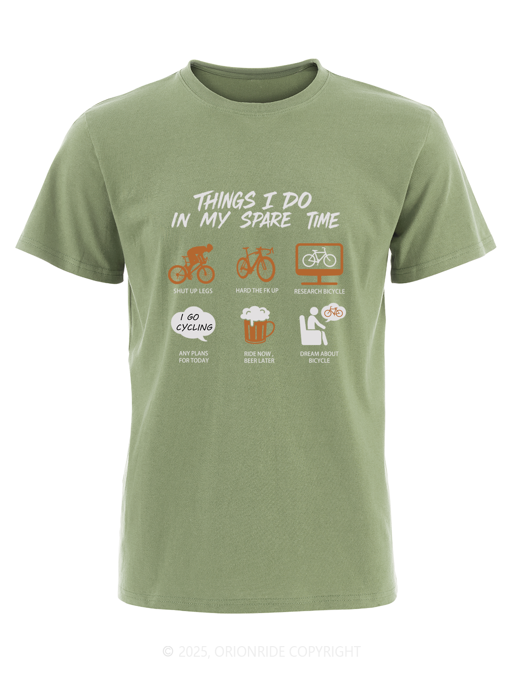 Orionride Awesome Schedule Short Sleeves Bike T-Shirt