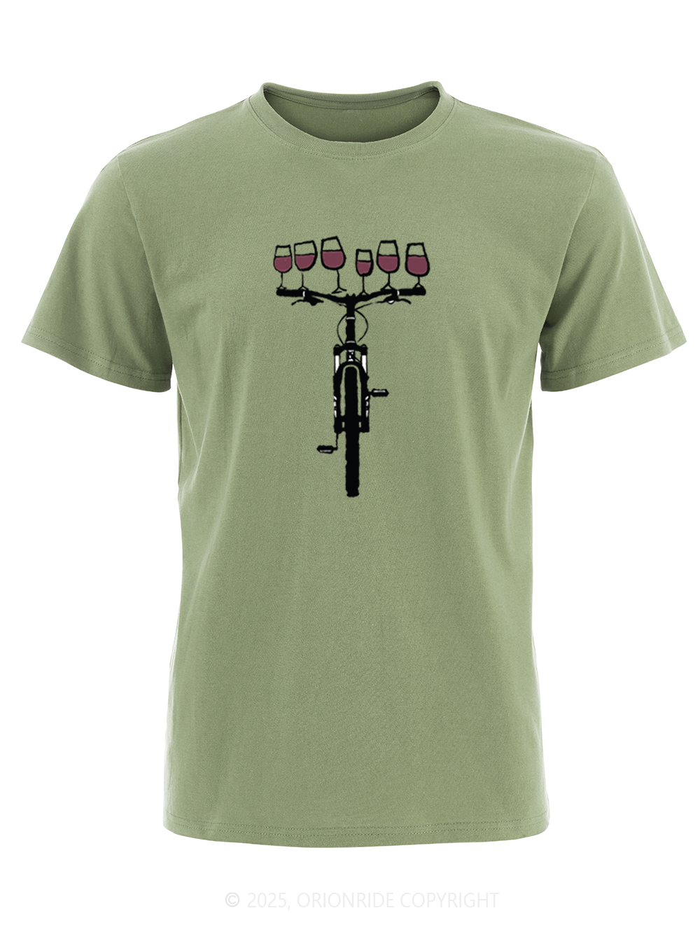 Orionride Red Wine Bicycle Short Sleeves Bike T-Shirt
