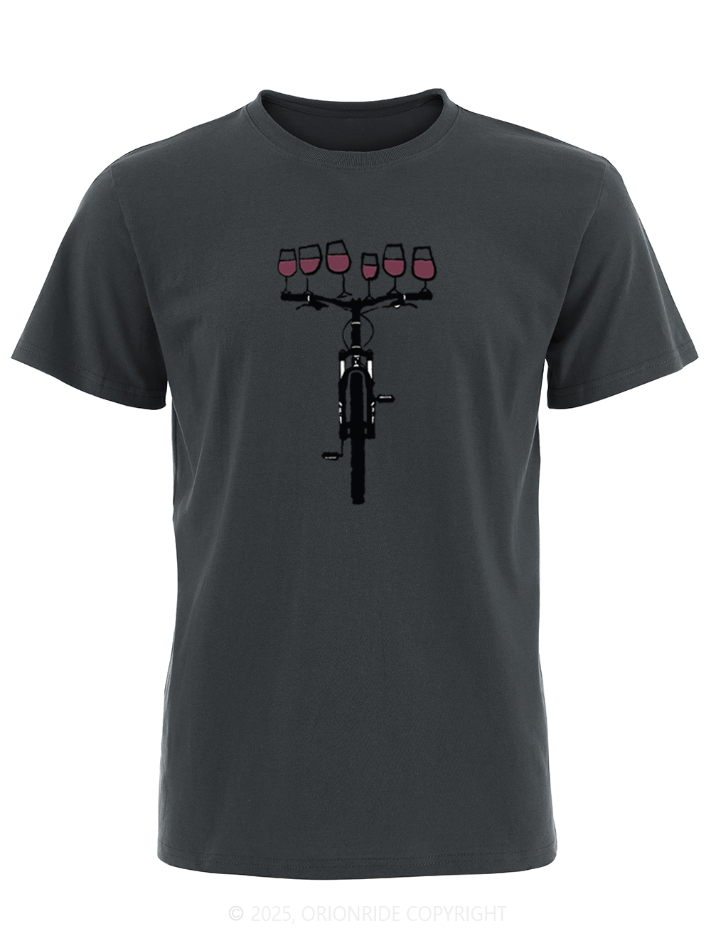 Orionride Red Wine Bicycle Short Sleeves Bike T-Shirt