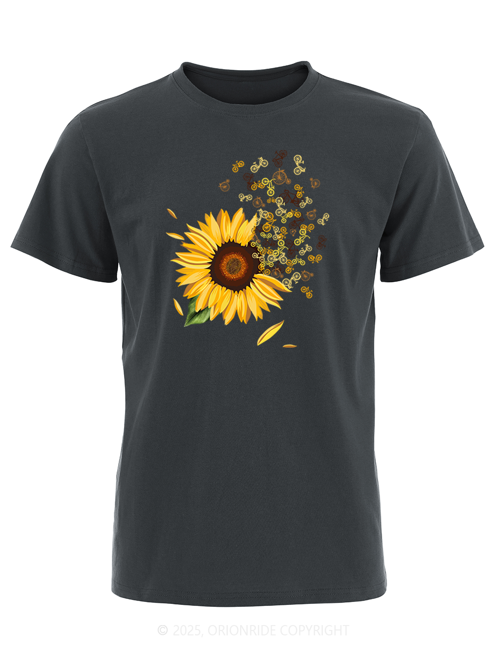 Orionride Blooming Sunflowers Short Sleeves Bike T-Shirt