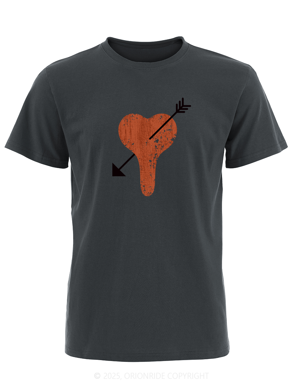 Orionride Heart-Shaped Seat Cushion Short Sleeves Bike T-Shirt