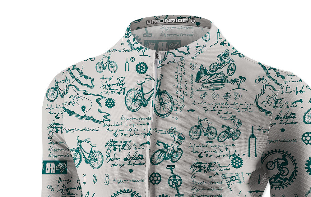 Orionride Cycling Diary Women's Long Sleeve Cycling Jersey