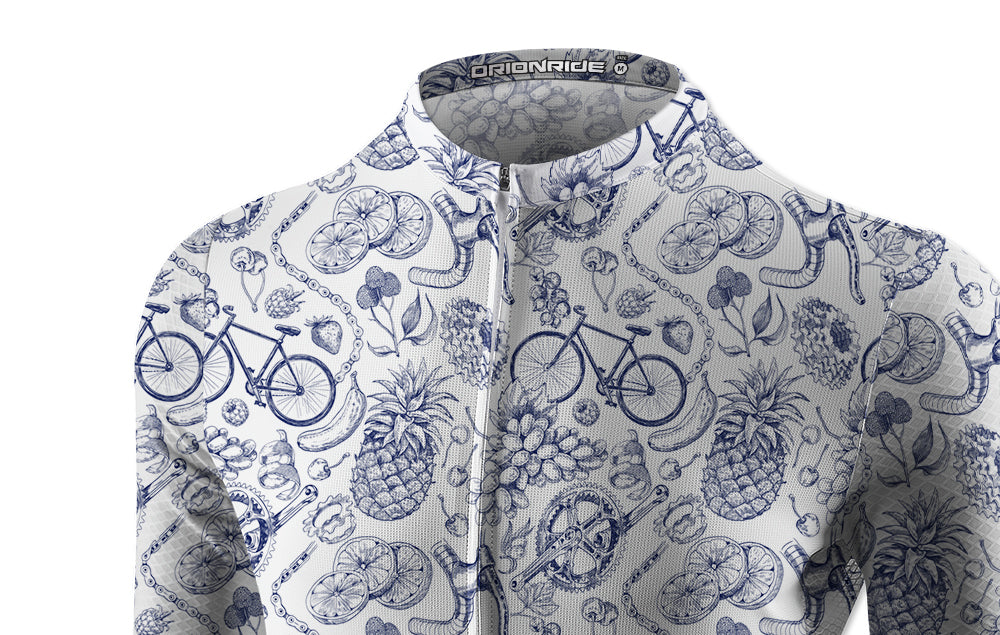 Orionride Fruit Collection Long Sleeve Cycling Jersey