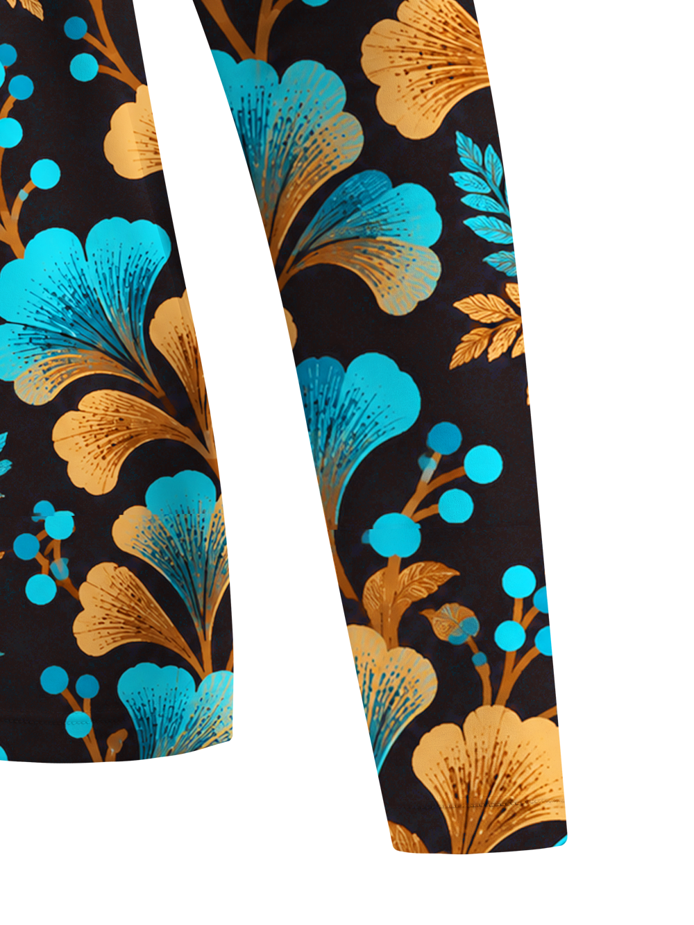 Orionride Blue Gold Bloom Women's Quick Dry Downhill Jersey