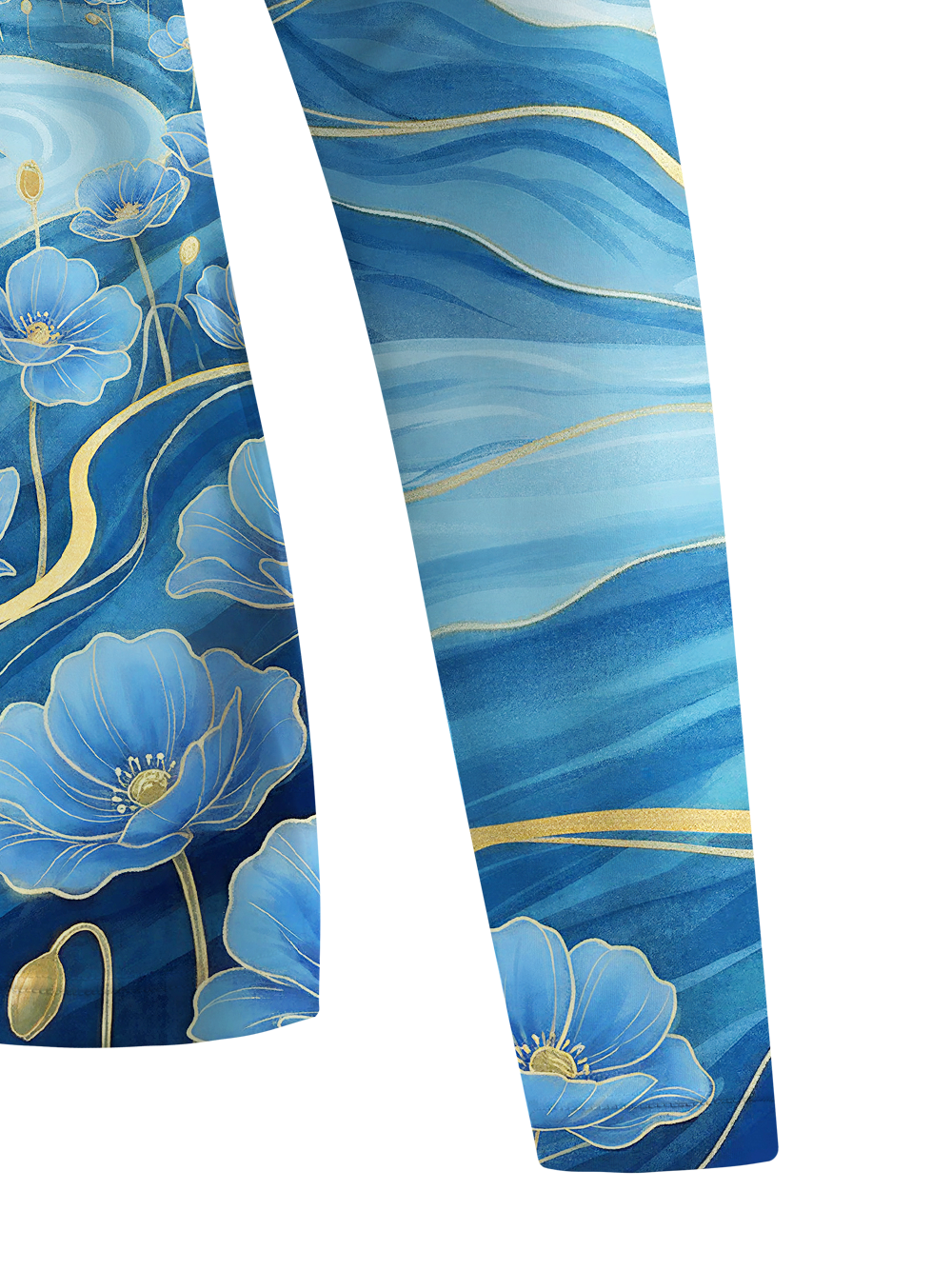 Orionride Gold Blue Valley Script Women's Quick Dry Downhill Jersey