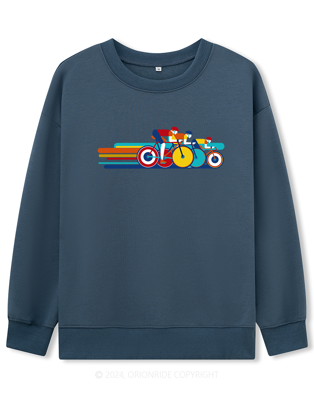 Orionride Long Sleeves Color Bar Cycling Bike Sweatshirts