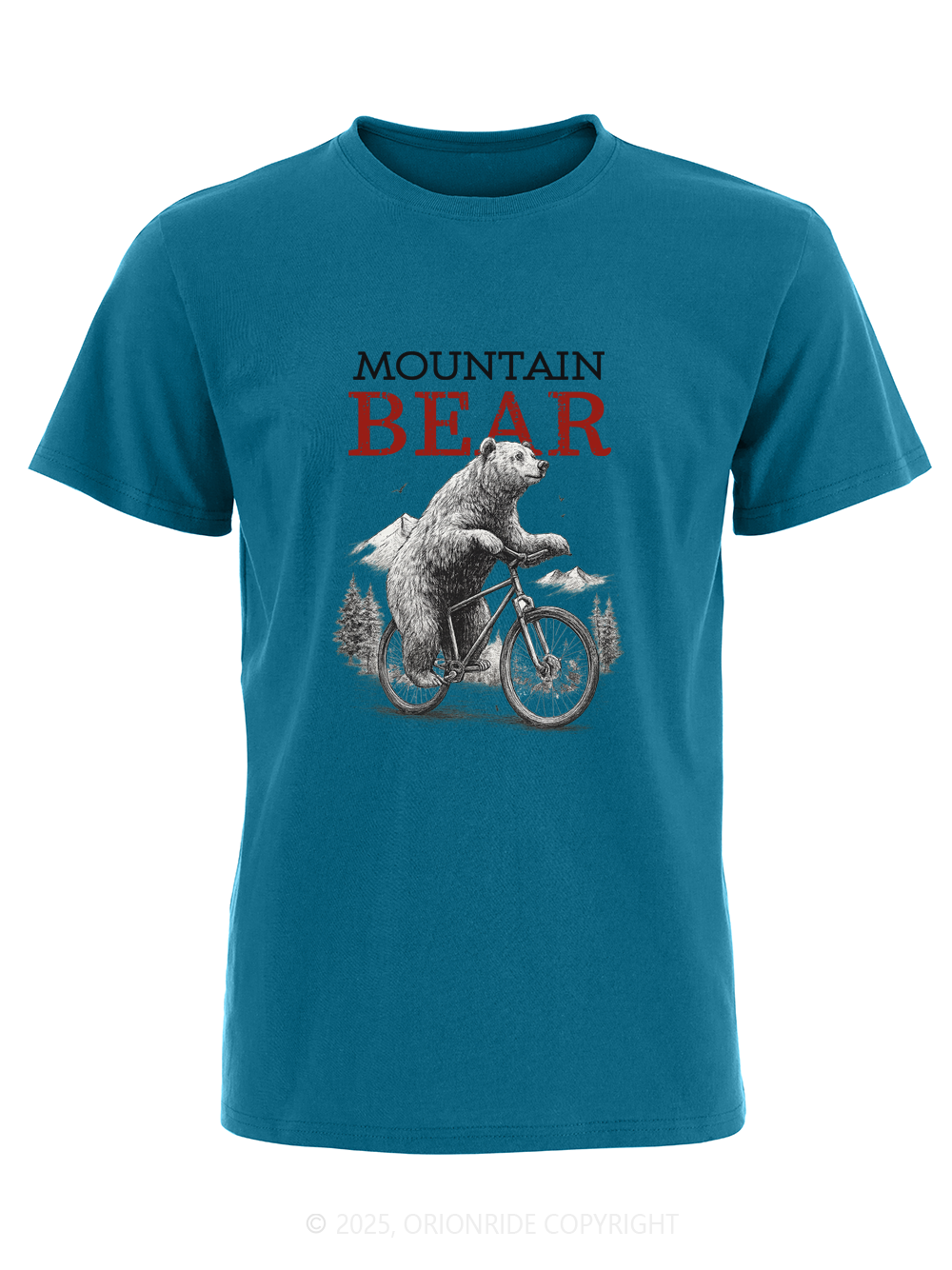 Orionride Mountain Bear Short Sleeves Bike T-Shirt