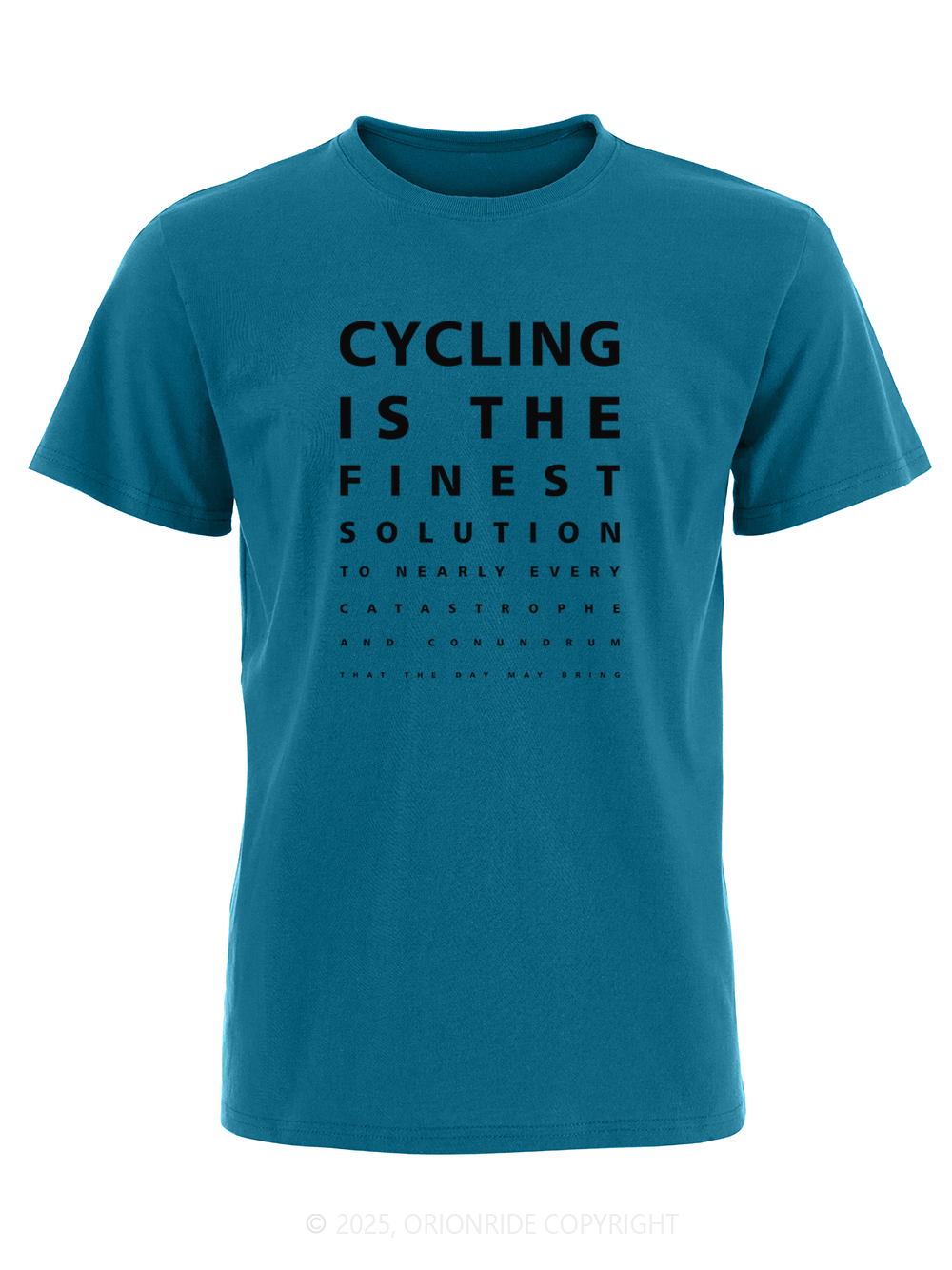 Orionride Funny Vision Chart Short Sleeves Bike T-Shirt