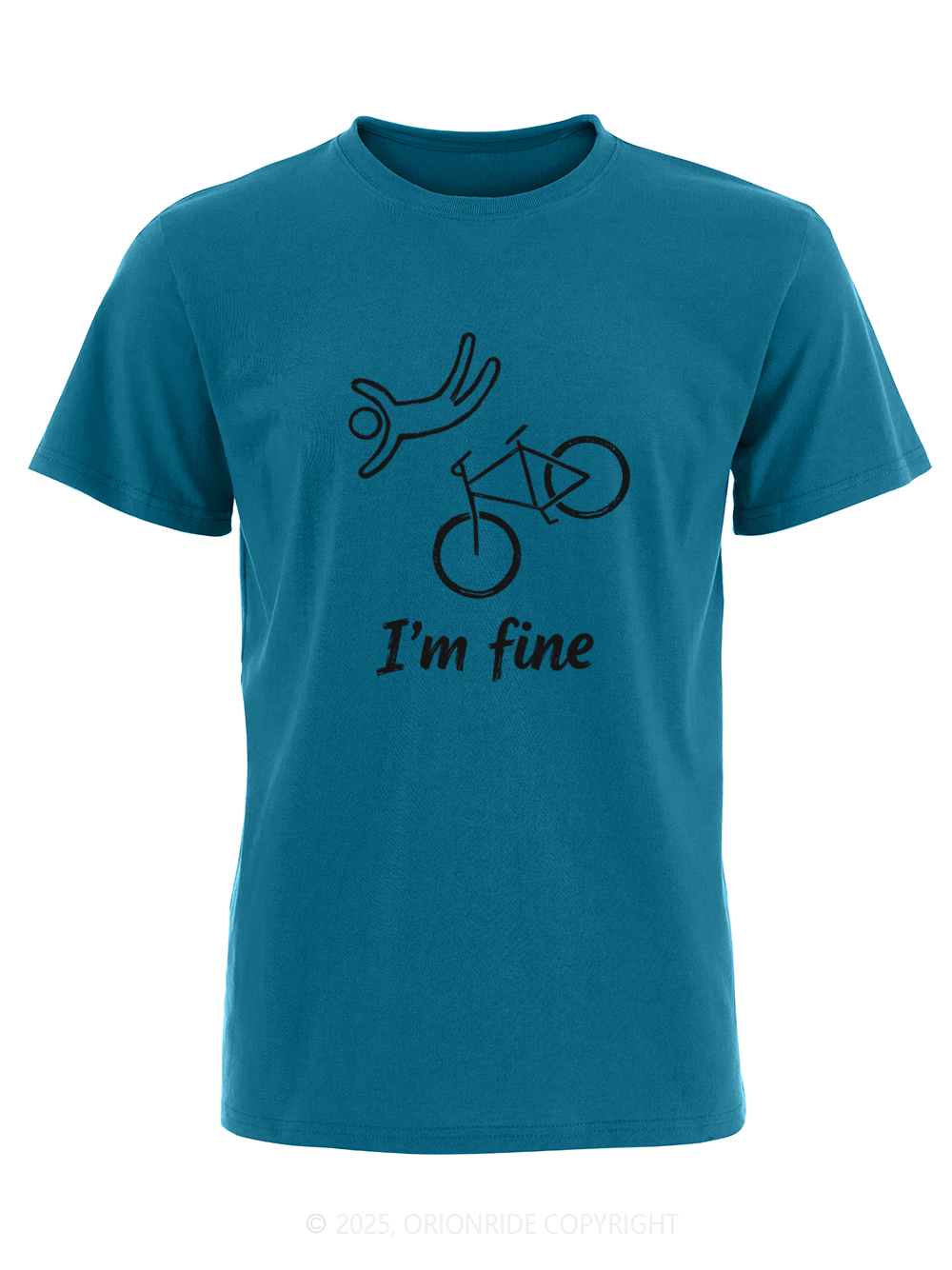Orionride I'm Fine Short Sleeves Bike T-Shirt