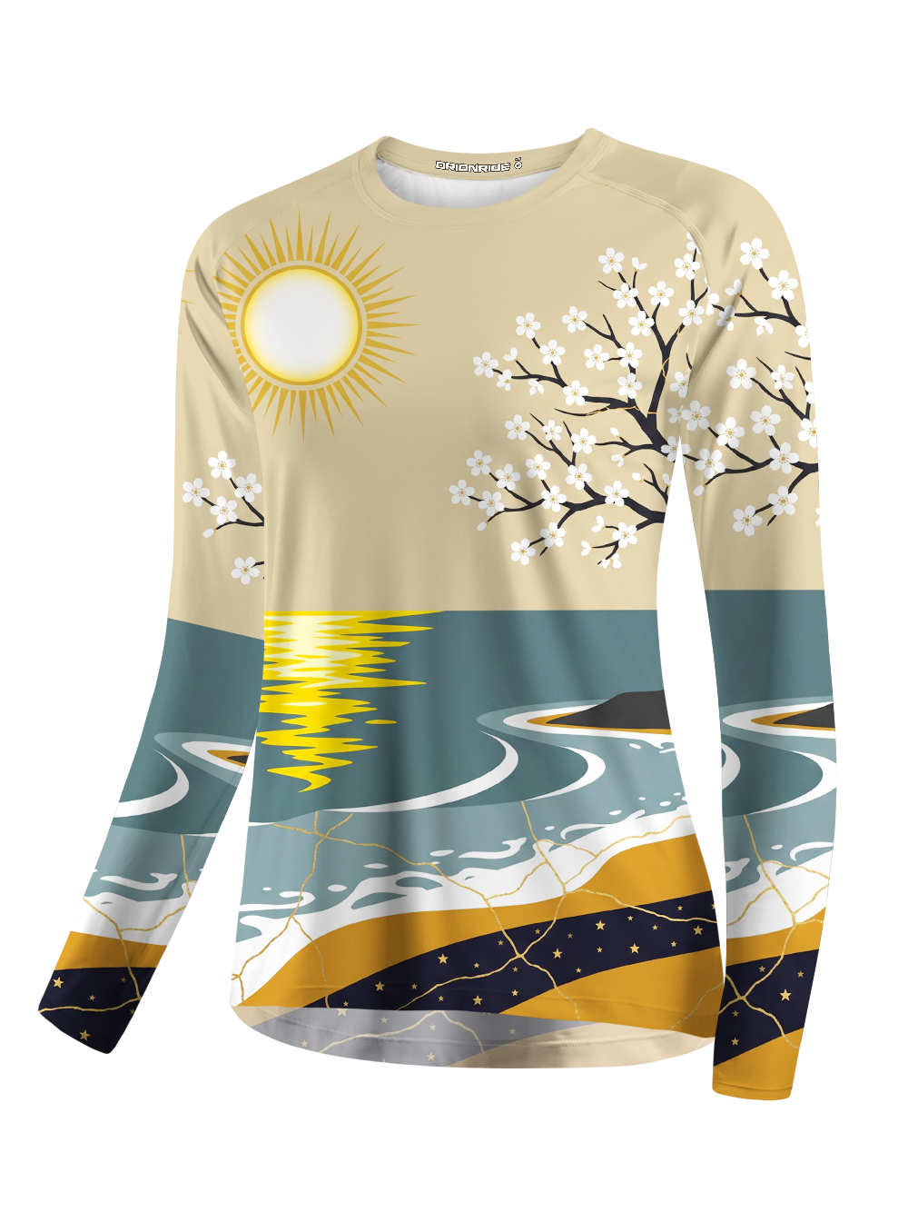 Orionride Coastal Blossom Women's Quick Dry Downhill Jersey