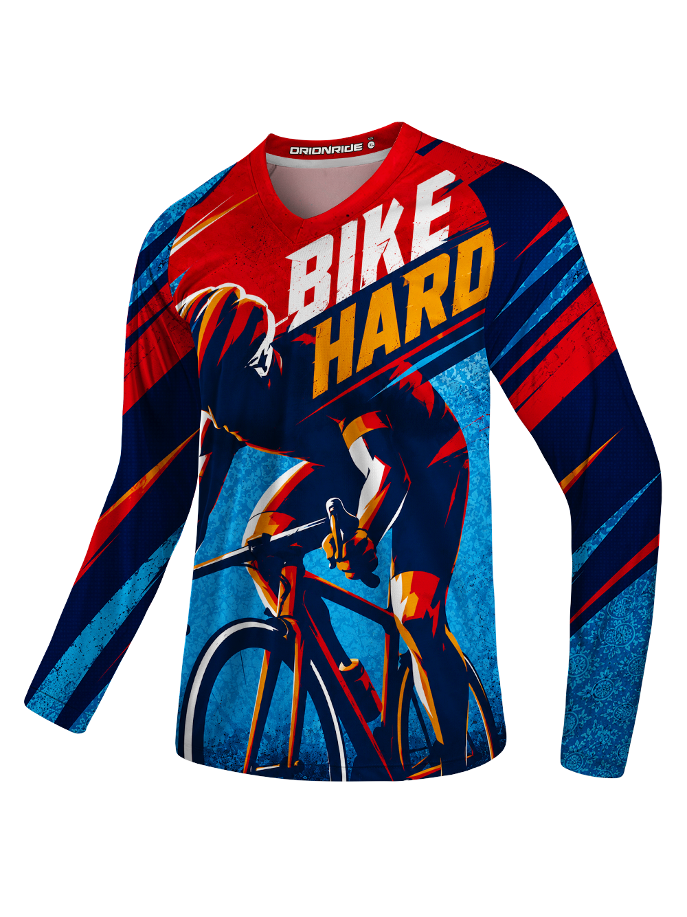 Orionride Red Speed Rush Long Sleeve Downhill Jersey