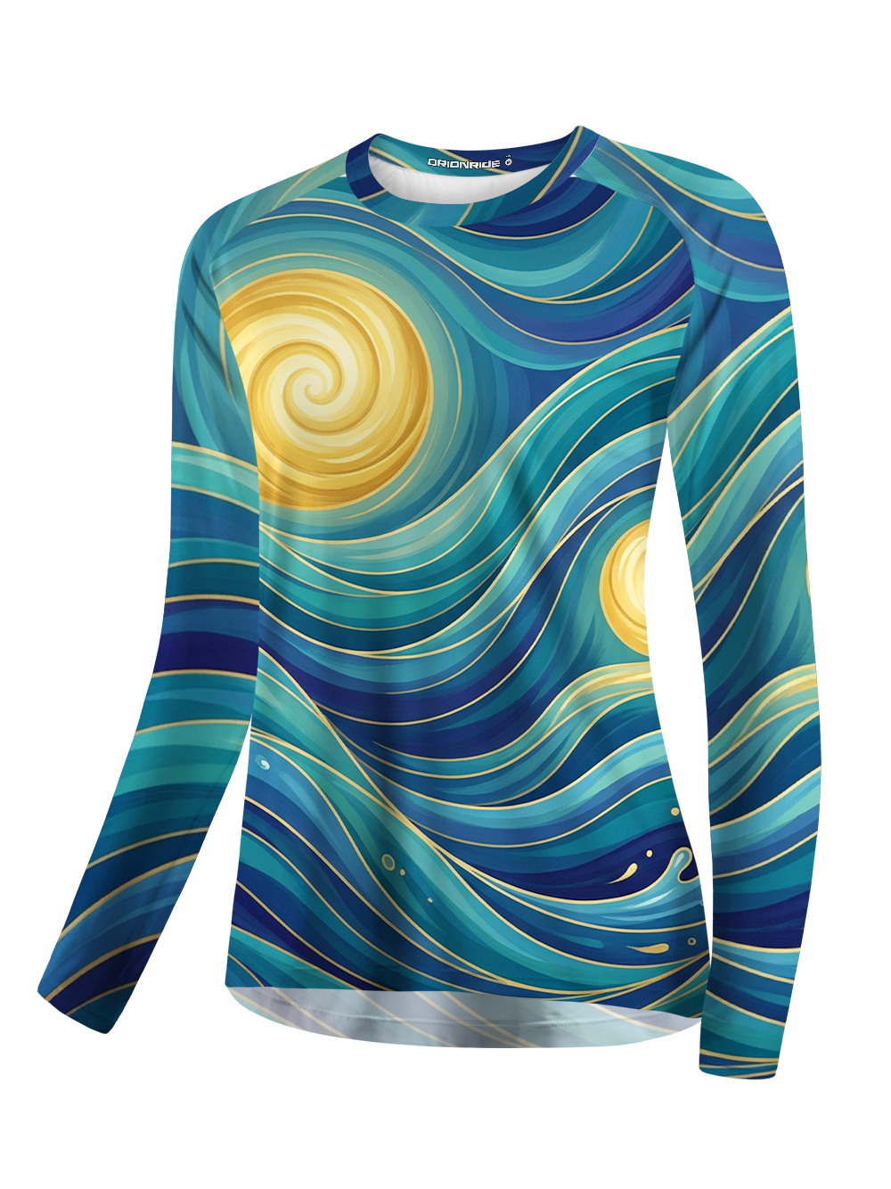 Orionride Gold Swirl Women's Quick Dry Downhill Jersey