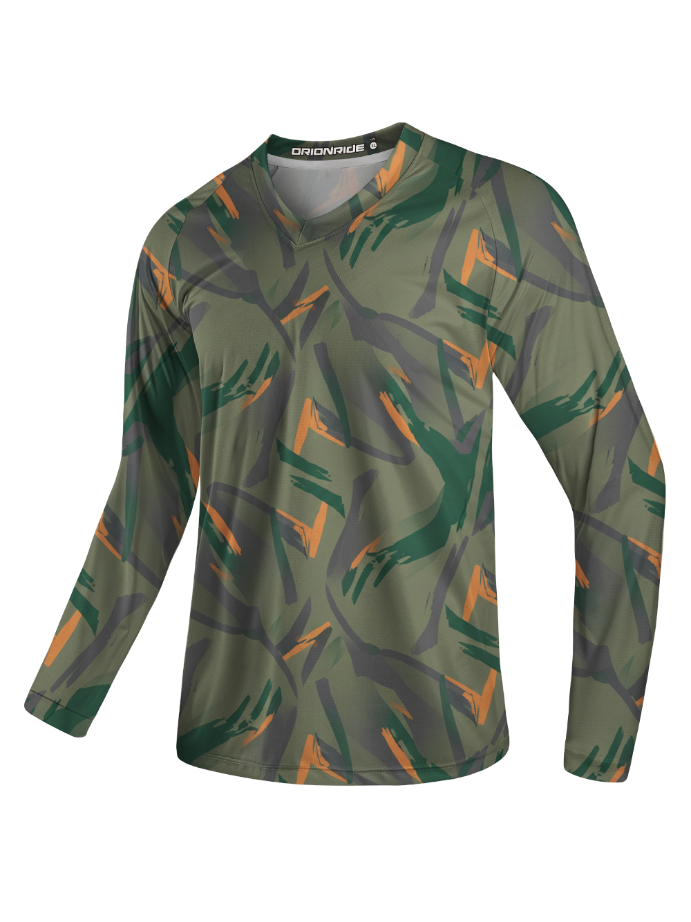 Orionride Abstract Camouflage Long Sleeve Downhill Jersey