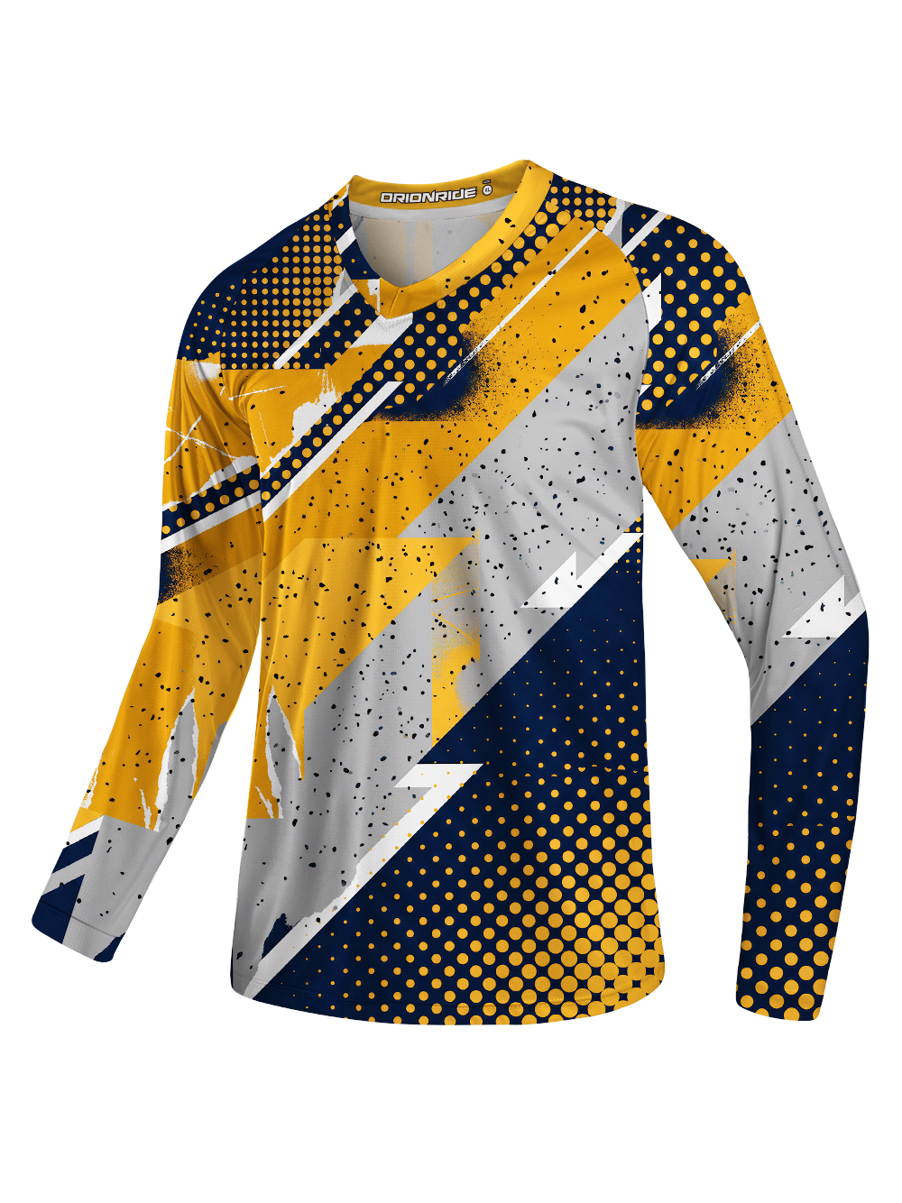 Orionride Halftone Dots Long Sleeve Downhill Jersey