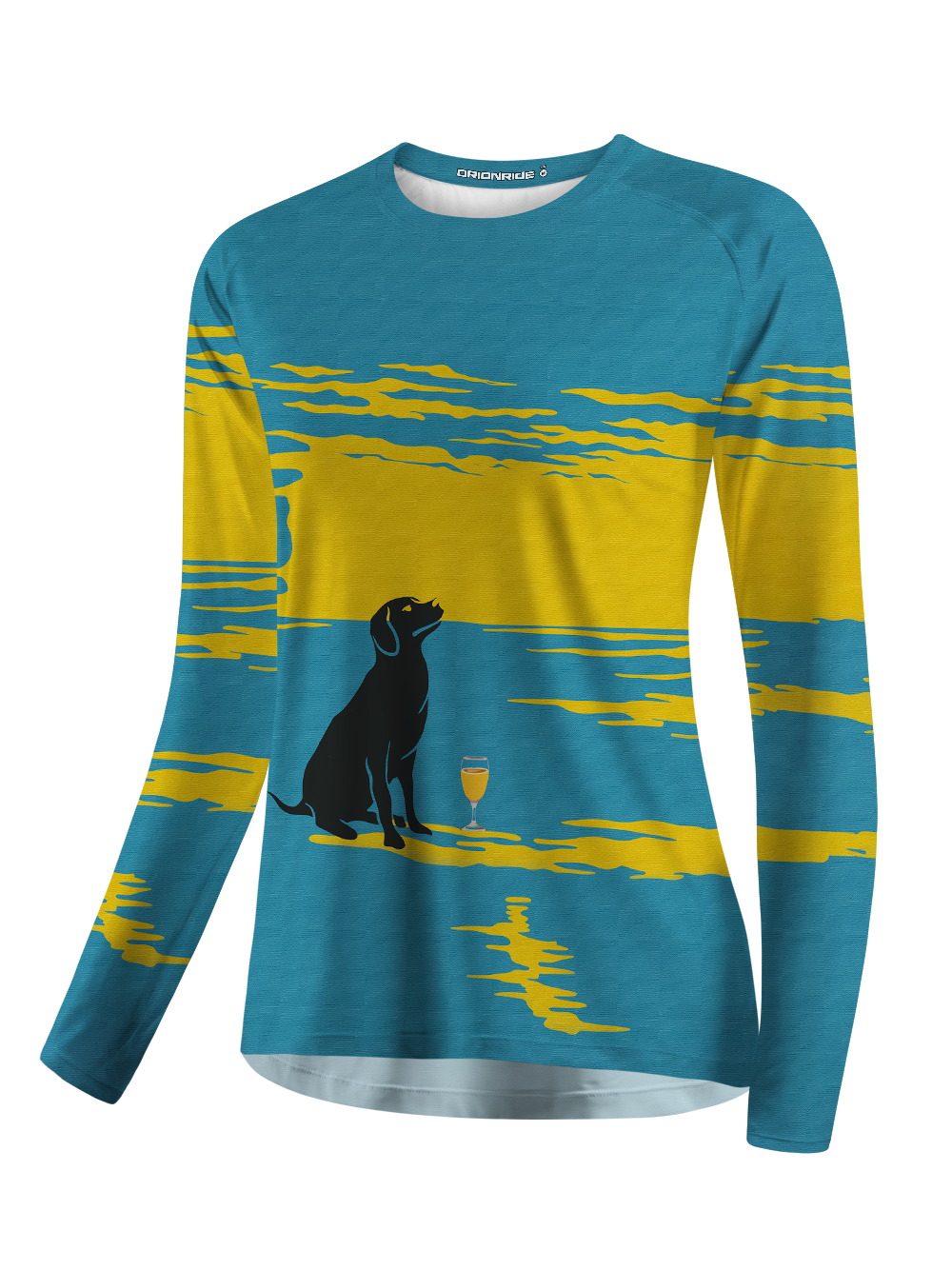 Orionride Labrador on The Beach Women's Quick Dry Downhill Jersey