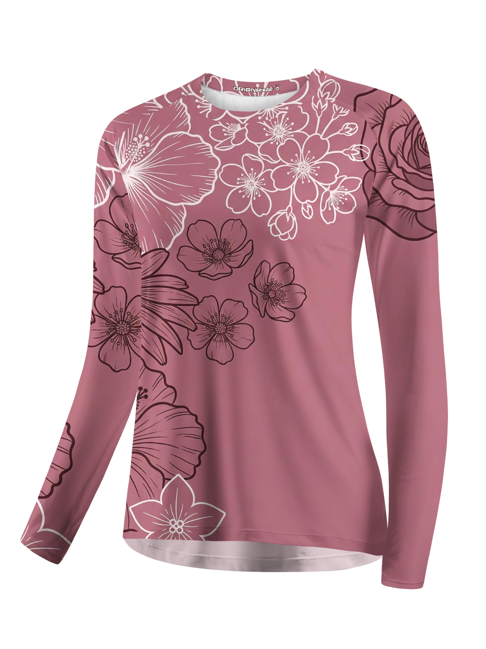 Orionride Blush Blossoms Women's Quick Dry Downhill Jersey