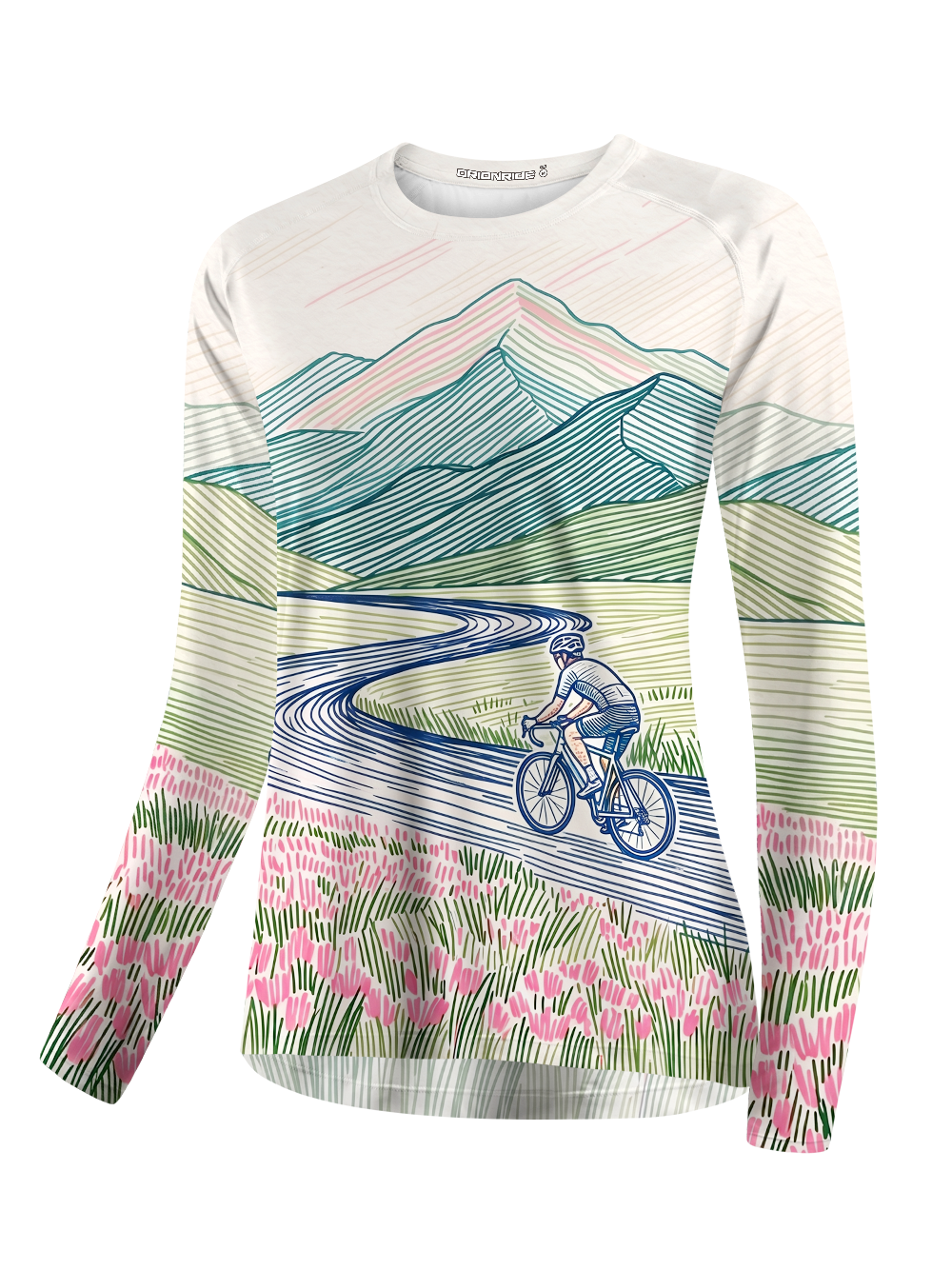 Orionride Cycling Mountain Lines Women's Quick Dry Downhill Jersey
