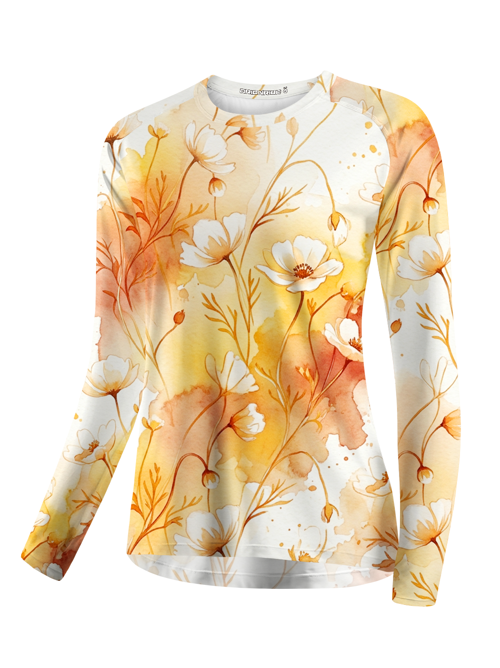 Orionride Pale Yellow Flowers Women's Quick Dry Downhill Jersey