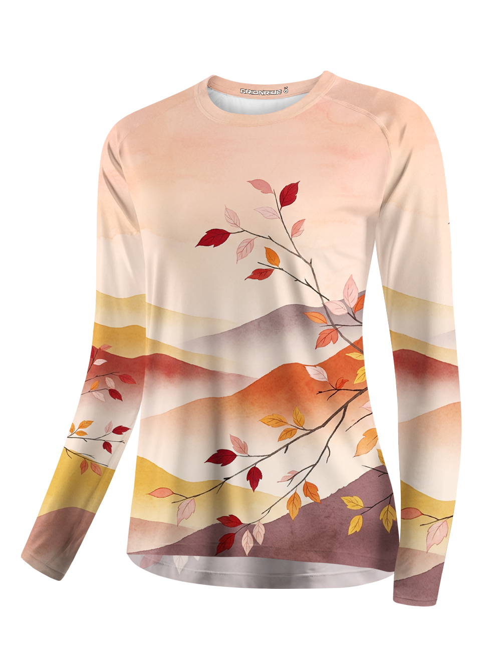 Orionride Dusk Color Leaf Women's Quick Dry Downhill Jersey