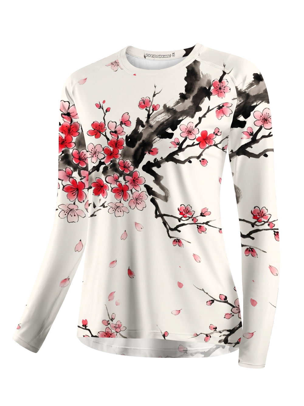 Orionride Ink-Wash Peach Blossoms Women's Quick Dry Downhill Jersey