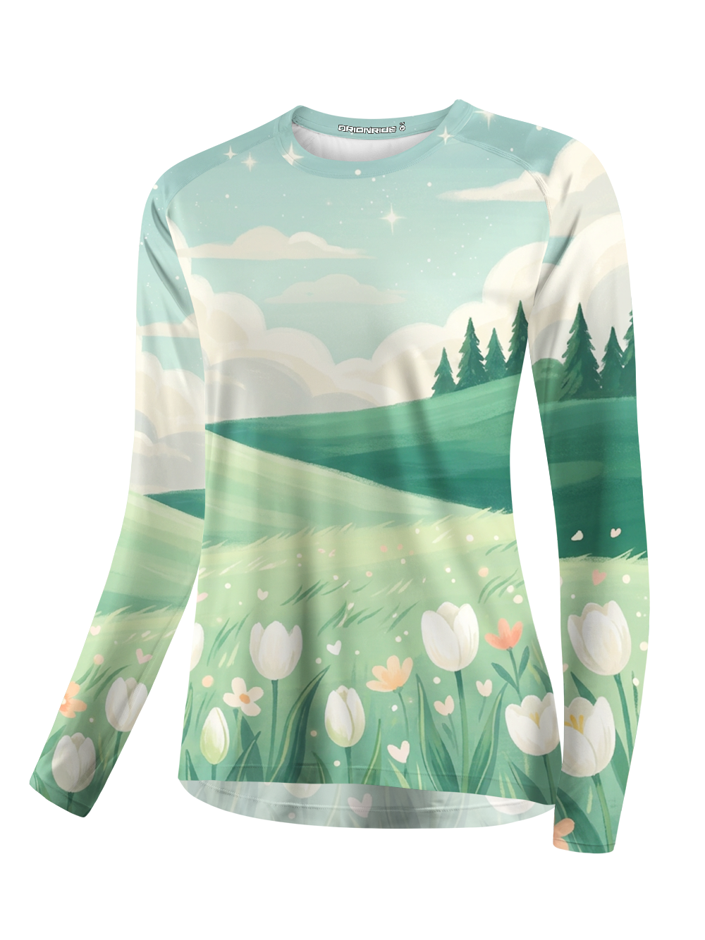 Orionride Tulip Field Women's Quick Dry Downhill Jersey
