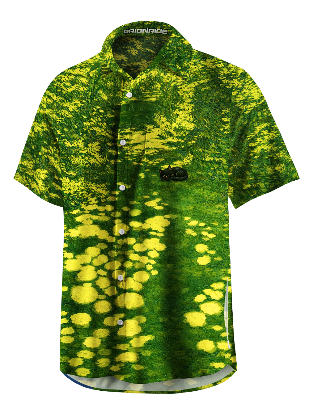 Orionride Sun Dappled Summer Zipper Pockets Ultra Lightweight Short Sleeves Gravel Shirt