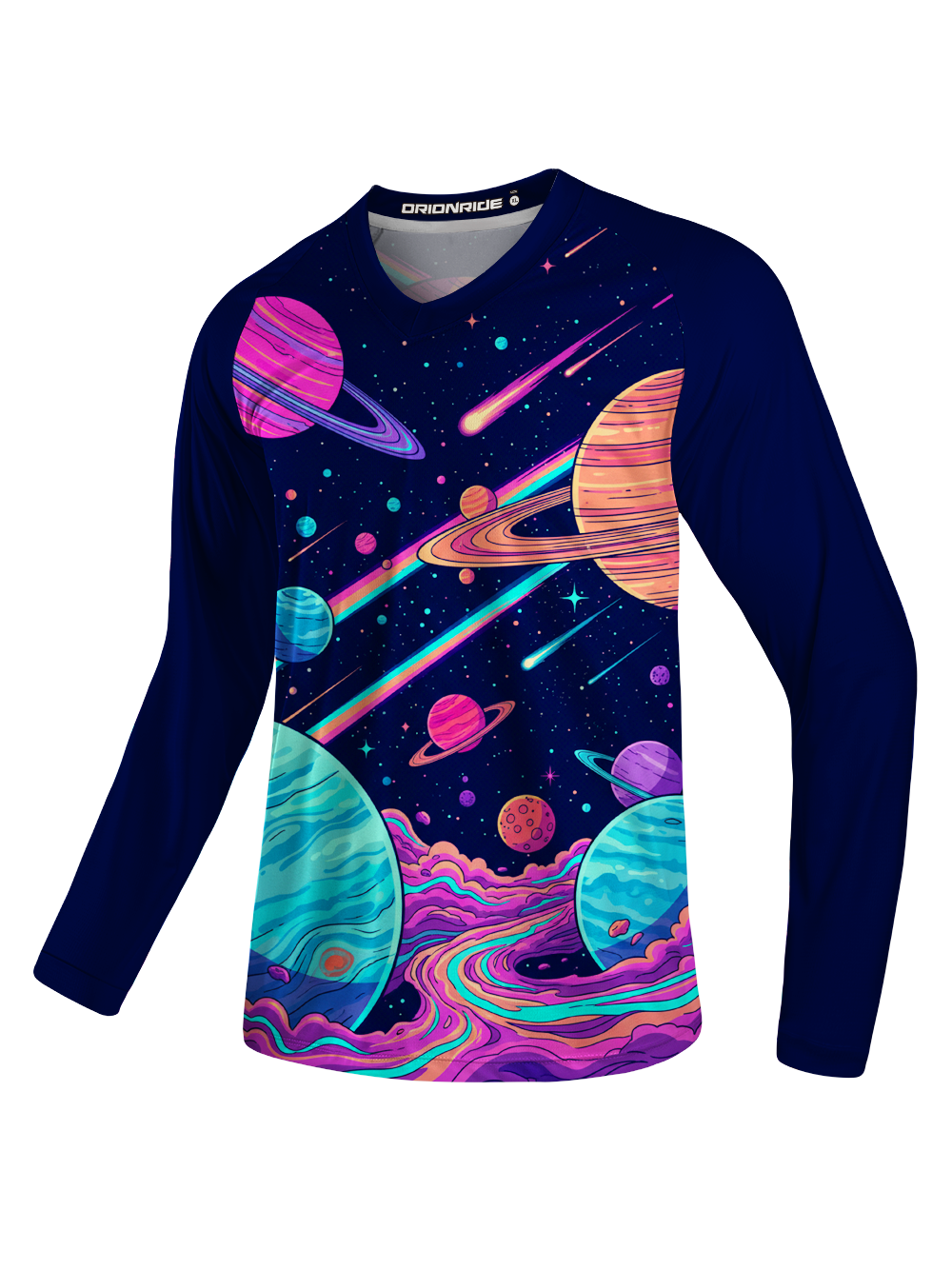Orionride Colorful Planet Long Sleeve Downhill Jersey