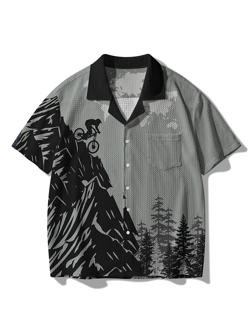 Orionride Downhill Sprint Men's Camp Collar Knitted Shirt