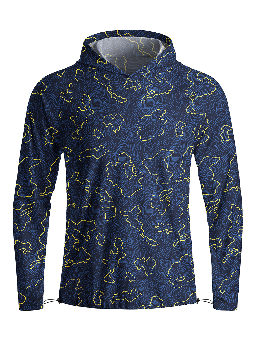 Orionride Contour Tiling Long Sleeve Cycling Hoodie Shirt