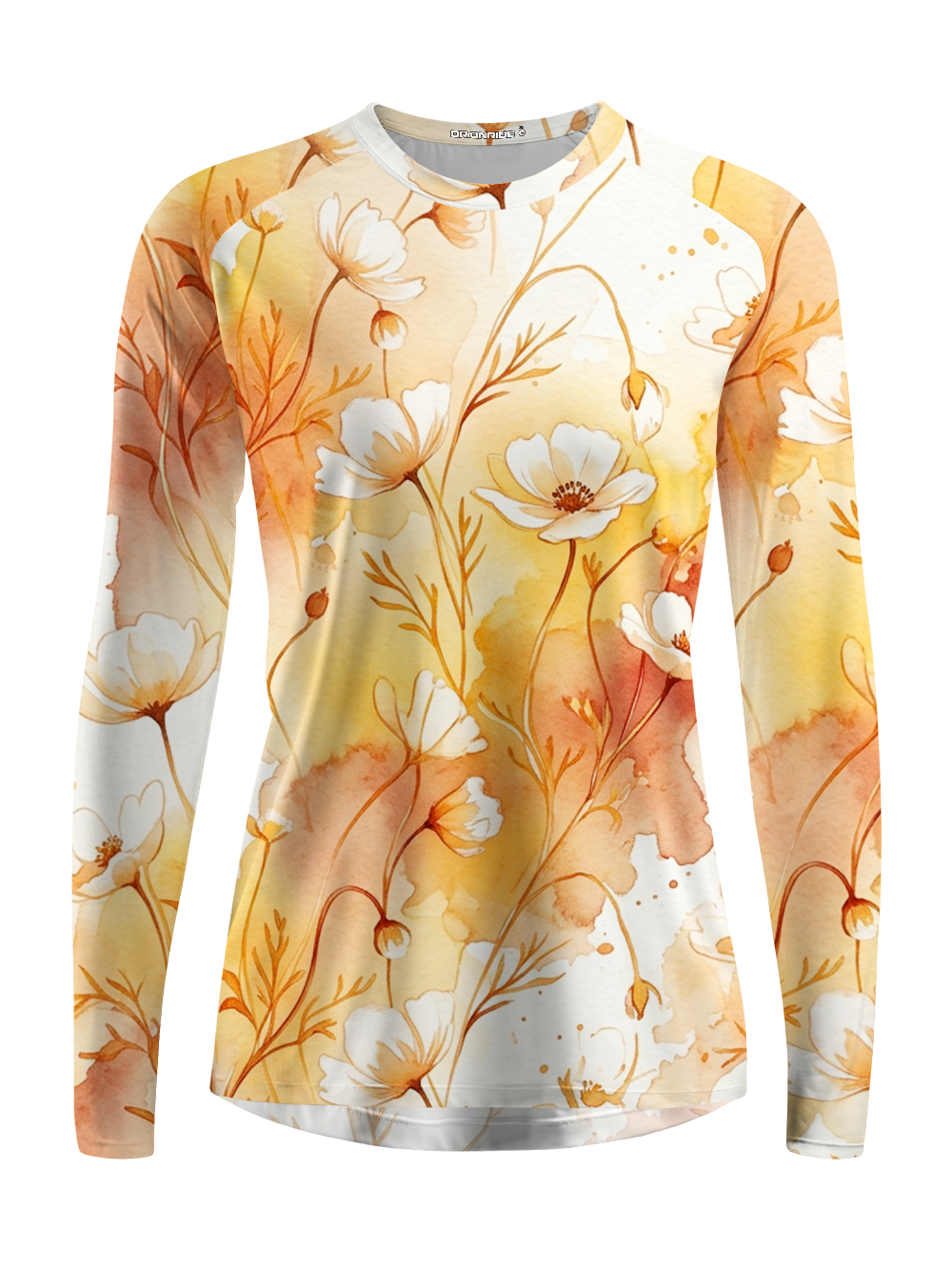 Orionride Pale Yellow Flowers Women's Quick Dry Downhill Jersey
