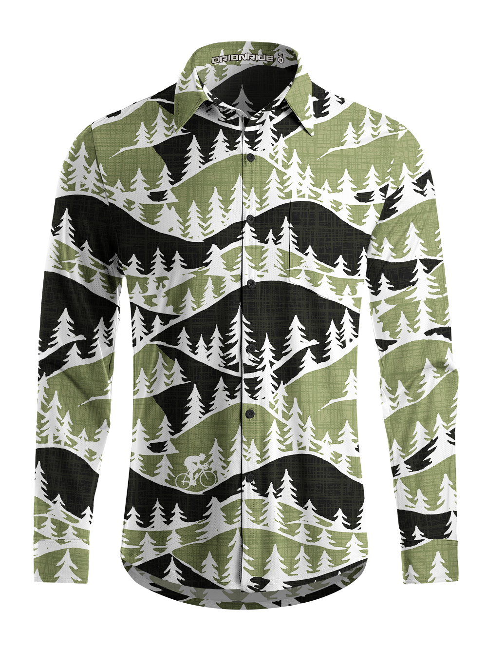 Orionride Forest Ride Men's Stretchy Breathable Long Sleeve Gravel Shirt